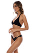 Luli Fama Twisted Beauty Front twist halter top